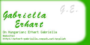 gabriella erhart business card